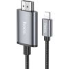 Hoco   Cable Lightning to HDMI Hoco 1080p 2 m UA27 metal gray Дата USB-кабели