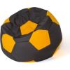 Go Gift Sako bag pouffe Ball black-yellow XL 120 cm Sēžammaisi un pufi