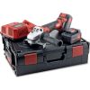 Akumulatora leņķa slīpmašīna Flex LBE 125 18,0-EC/5,0 Set; 18 V; 2x5,0 Ah akum. ar koferi Шлифовальные станки