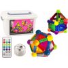 LeanToys Klocki Magnetyczne Z Podświetleniem W Pudełku 154 Elementy Konstruktori 