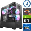 INTOP AQUA Ryzen 5 7600X 32GB DDR5 1TB SSD M.2 NVME+2TB RTX4070 12GB no-OS Personālie datori