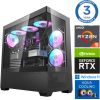 INTOP AQUA Ryzen 5 7600X 16GB DDR5 1TB SSD M.2 NVME RTX4070 12GB WIN11Pro Personālie datori
