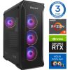 INTOP AQUA Ryzen 7 7700X 16GB DDR5 2TB SSD M.2 NVME+2TB RTX4070 12GB no-OS Personālie datori
