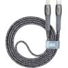 CABLE USB-C TO LIGHTNING 1.2M/GREY PS6107 GR12 RIVACASE Дата USB-кабели