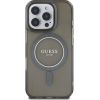 Guess IML Glitter Ring MagSafe Case Aizsargapvalks priekš Apple iPhone 16 Pro Neoriģinālie Maciņi