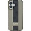 Guess IML Middle 4G Stripe Case Aizsargapvalks priekš Apple iPhone 16 Neoriģinālie Maciņi