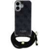 Guess IML 4G Printed Crossbody Strap Case Aizsargapvalks priekš Apple iPhone 16 Neoriģinālie Maciņi