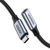 Ugreen   Ugreen US372 80810 USB-C - USB-C PD QC cable 100W 5A 10Gbps 0.5m - gray Дата USB-кабели