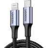 Ugreen   Ugreen US304 60759 Lightning - USB-C 2.0 MFi Cable 1m - Gray Data USB kabeļi