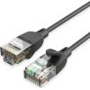 PATCH CABLE CAT.6A UTP/1.5M BLACK SLIM IBIBG VENTION Сетевые кабели