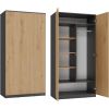Top E Shop Topeshop SD-90 ANT/ART KPL bedroom wardrobe/closet 7 shelves 2 door(s) Skapji