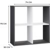 Top E Shop MALAX 2X2 SHELVING UNIT, ANTHRACITE/WHITE Jaunumi -Dārzam