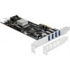 DeLOCK PCIe x4 to 4x ext. USB 3.2 Gen 1 Quad Channel (4-pin power connector) Jaunumi - Datori