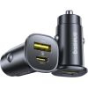 Baseus Auto ātrais lādētājs GoTrip 30W 12-24V USB-A + USB-C QC PD, melns Jaunumi - Viedierices