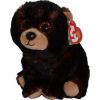 MGA Beanie Babies brązowo czarny niedźwiedź Kodi 15cm Mīkstās rotaļlietas