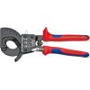 Kabeļu grieznes ar spēka mehānismu D32mm/240mm² Cu + Al, Knipex Knaibles un stangas