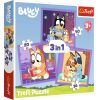 TREFL BLUEY Pužļu komplekts 3in1 Puzles