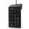Gembird USB numeric keypad Black slim Klaviatūras