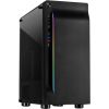 Chassis INTER-TECH A-3411 Creek Gaming Tower, ATX, 1xUSB3.0, 2xUSB2.0, PSU optional, Window side panel, LED light on the front, integrated RGB LED, Black Корпуса