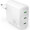 Wall Charger GaN, 3xUSB-C ports, 96W, by Puro White Jaunumi - Viedierices
