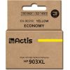 Actis KH-903YR ink (replacement for HP 903XL T6M11AE; Standard; 12 ml; yellow) - New Chip Tintes printeru izejmateriāli
