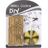 Wall clock DIY sticker, gold Часы на стене