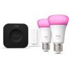 Philips Hue WCA A60 E27 2KIT SW Pro EU E27 White and colored light Viedās lampas un spuldzes