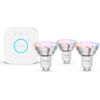 Philips Hue E WCA 345 GU10 3kit EU GU10 3 W 16 million colors, White and colored light Viedās lampas un spuldzes