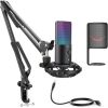 FIFINE T669 PRO3 Wired Microphone with RGB Lighting and Stand | USB / FIFINET669PRO3 Mikrofoni