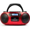 AIWA boombox sistēma ar kaseti, CD, bluetooth, AM/FM radio, sarkans - BBTC-550RD Jaunumi - Audio-Video