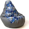 Go Gift Sako sack pouffe pear print grey spaceships L 105 x 80 cm Мешки и пуфы