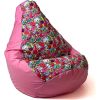 Go Gift Sako bag pouffe pear print pink fairy L 105 x 80 cm Мешки и пуфы