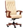 CONSUL cream leather armchair Офисные стулья