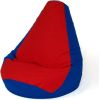 Go Gift Sako bag pear-shaped pouffe dark blue-red XL 130 x 90 cm Мешки и пуфы