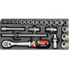 Instrumentu komplekts Yato YT-5537; 1/2''; 24 gab. Механические инструменты