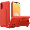 Wozinsky Samsung  Galaxy A13 5G Kickstand Case Silicone Stand Cover Red Neoriģinālie Maciņi