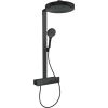Hansgrohe Rainfinity 360 dušas sistema ar ShowerTablet 350 termostatu, matēta melna - gab.  Смесители для душа / Душевые системы