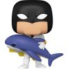 Funko Pop! Plus: Space Ghost Coast to Coast - Space Ghost with Shark#1770 Vinyl Figure Фигурки и герои