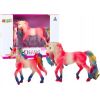 Figurka LeanToys Figurki Kolekcjonerskie Jednorożec z Małym Różowy 2 El Фигурки и герои
