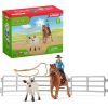 Figurka Schleich Schleich Farm World Team Roping with Cowgirl, play figure Фигурки и герои