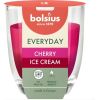 Bolsius Svece arom. stikla gl. Everyday Ø80x70mm cherry icecream Sveces un svečturi