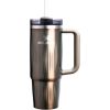 Stanley Termokrūze ar salmiņu The Quencher H2.0 Fluted Tumbler 0.89L metāliski brūns Termosi un Termokrūzes