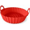 Guardini Cepšanas forma apaļa ar rokturiem silikona Air Fryer Ø22x5,8cm Konditorejas piederumi