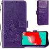 Case Flower Book Samsung A226 A22 5G violet Neoriģinālie Maciņi
