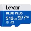 MEMORY MICRO SDXC 512GB UHS-I/W/A LMSBLPL512G-BNANG LEXAR Atmiņas kartes micro SD SDHC