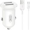 XO CC67 Автомобильное зарядное устройство 2xUSB 12W + Type C кабель Зарядные устройства и стартеры