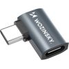 Wozinsky WPKB-01 USB-C - USB-C 40Gb|s 240W 8K OTG adapteris ar sānu leņķi - pelēks Jaunumi - Datori