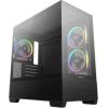 Deepcool CG380 3F MIDI TOWER CASE, Black Datoru korpusi