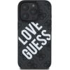 Guess PU Leather 4G Big Love Logo MagSafe Case Aizsargapvalks priekš iPhone 16 Pro / melns Neoriģinālie Maciņi
