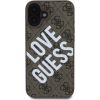 Guess PU Leather 4G Big Love Logo MagSafe Case Защитный чехол для iPhone 16 / коричневый Чехлы - альтернативные